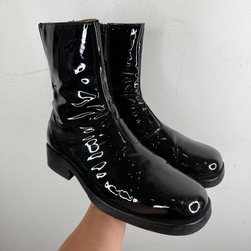 Our Legacy Camion Patent Leather Boots