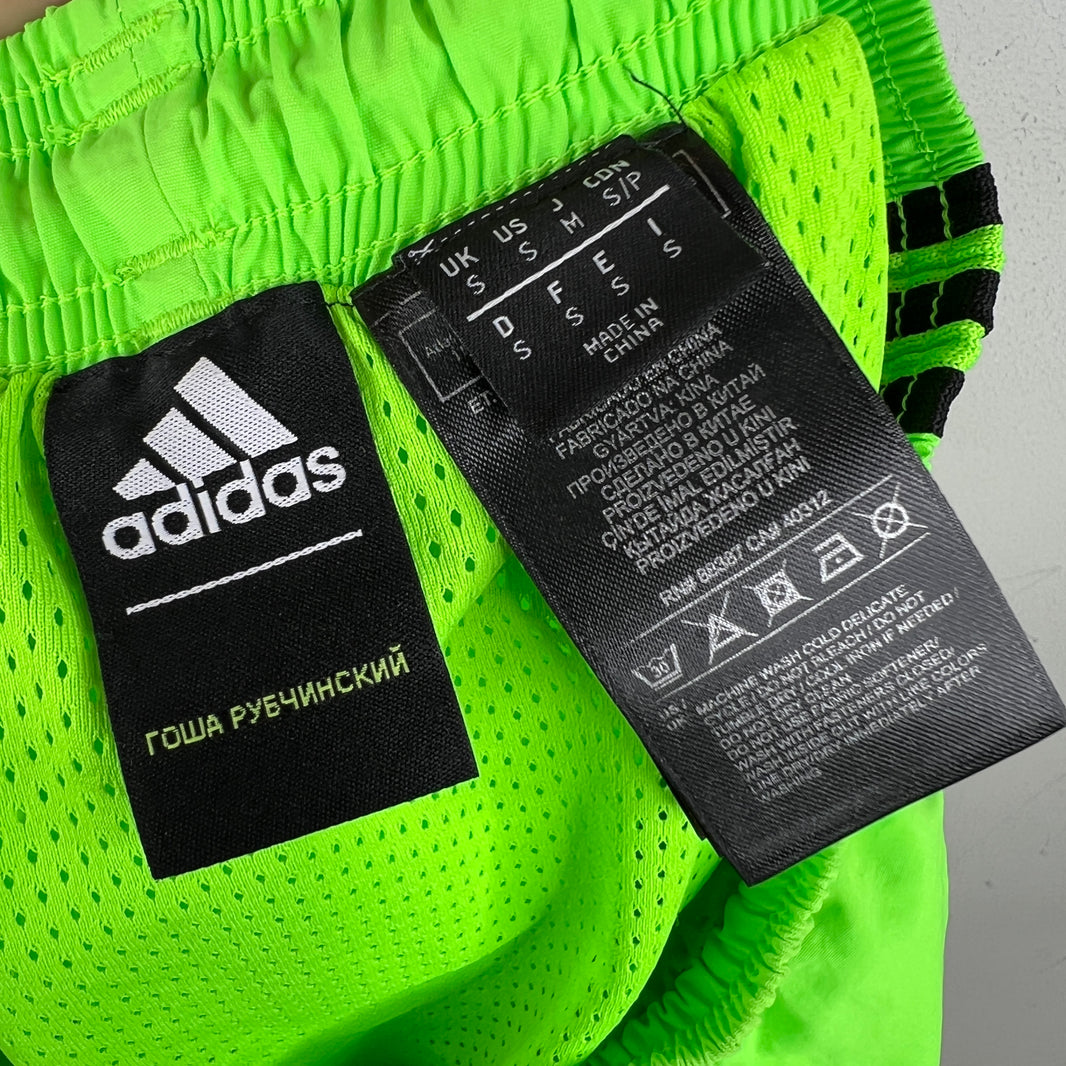Gosha Rubchinskiy Adidas Neon Green Shorts