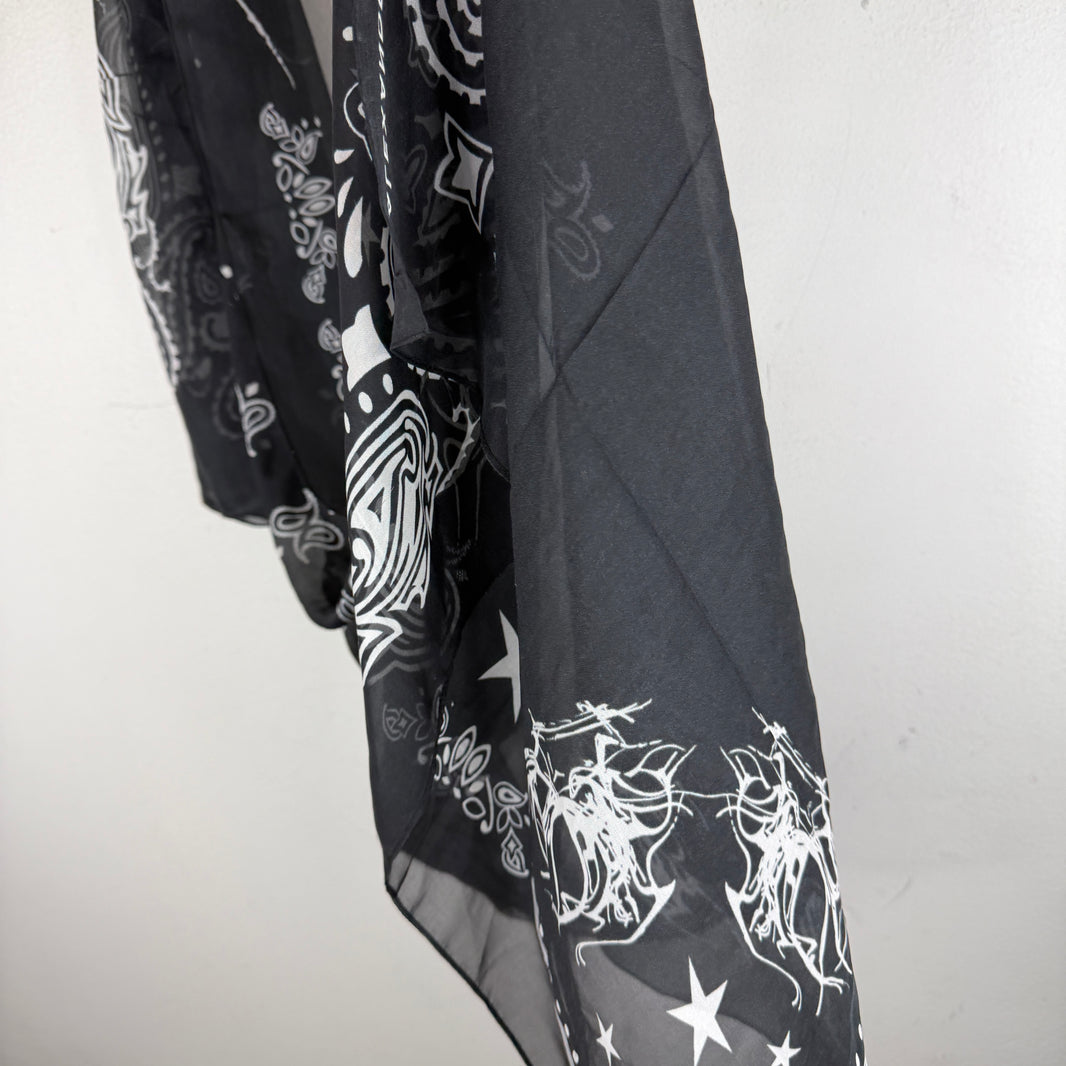 Alexander Digenova Long Paisley Thin Scarf