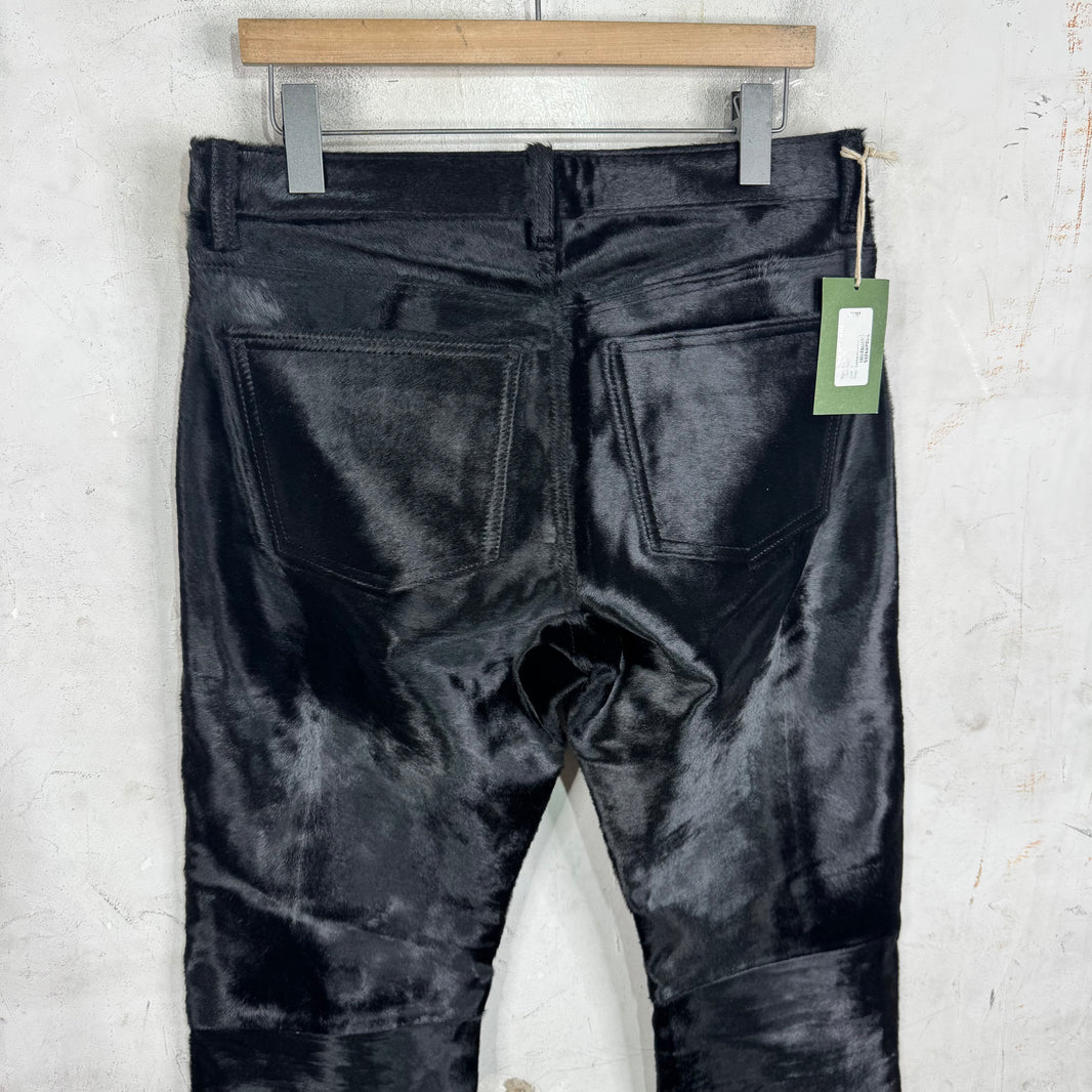 Denim Tears Leather Ponyhair Trousers