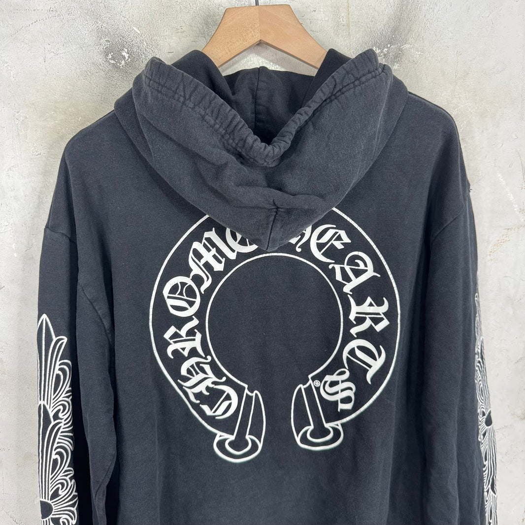 Chrome Hearts Floral Horseshoe Hoodie
