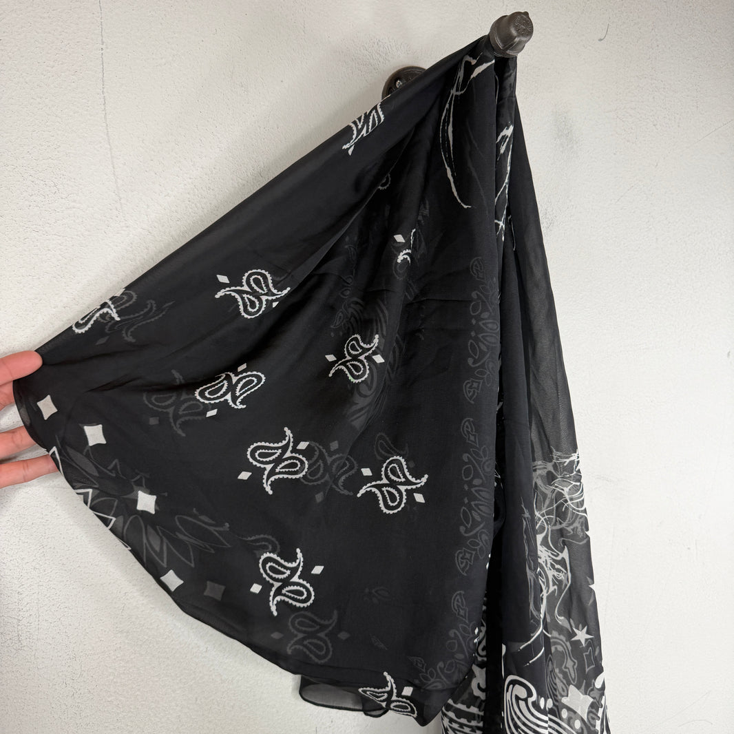 Alexander Digenova Long Paisley Thin Scarf