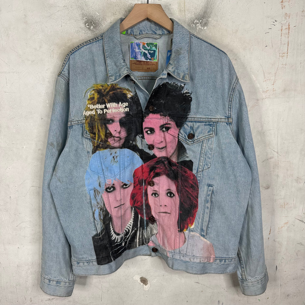 Better With Age Levis Printed Trucker Jacket