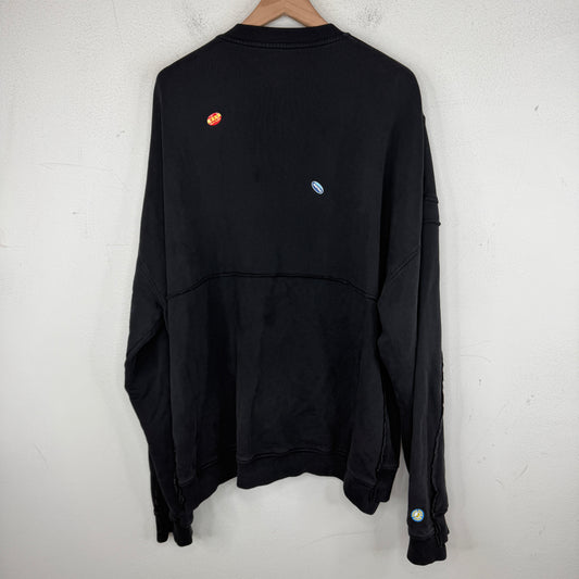 Martine Rose Sticker Cotton Zip Up Jacket