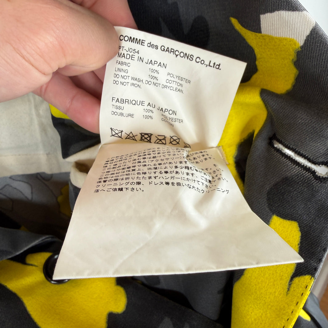 CDG Homme Plus Yellow Camo Car Mold Blazer