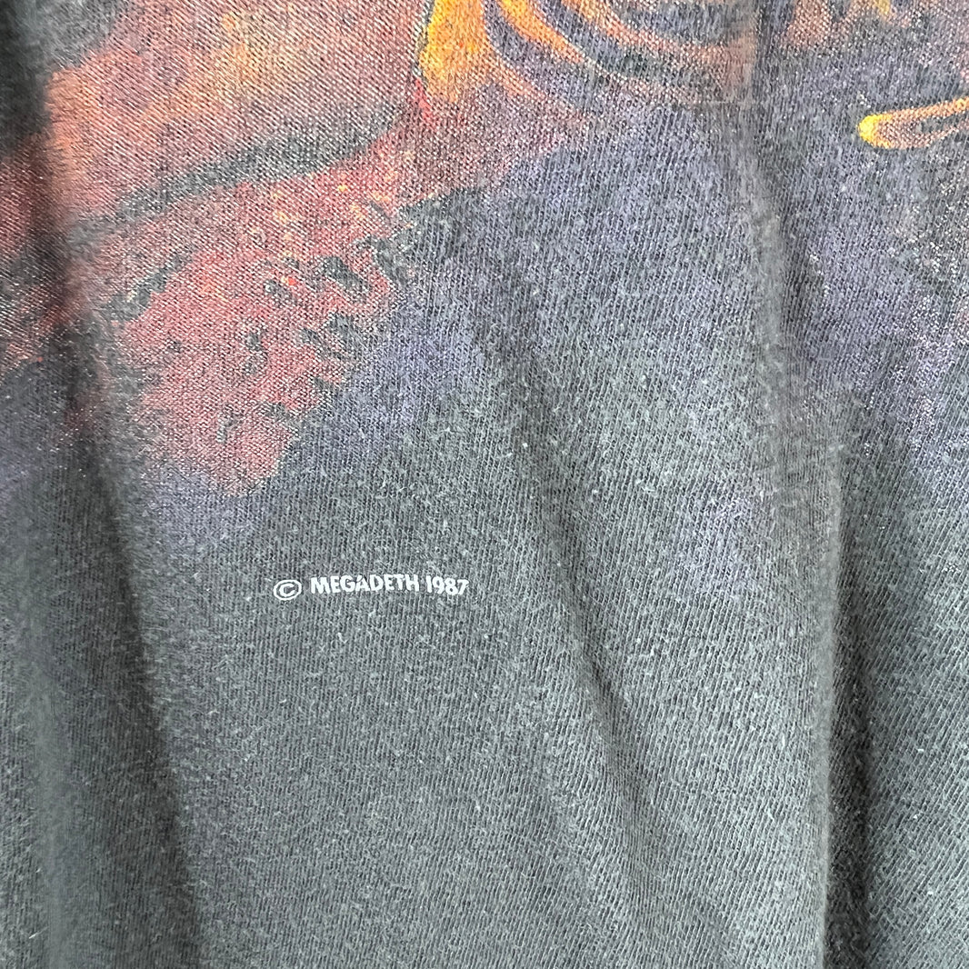 Vintage Megadeth Countdown To Extinction Cut Off T-Shirt