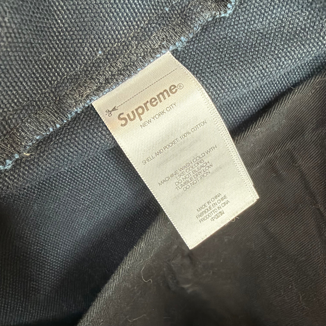 Supreme Navy Double Knee Jeans