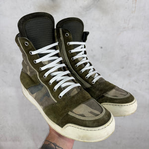 Balmain Camo High Top Sneakers