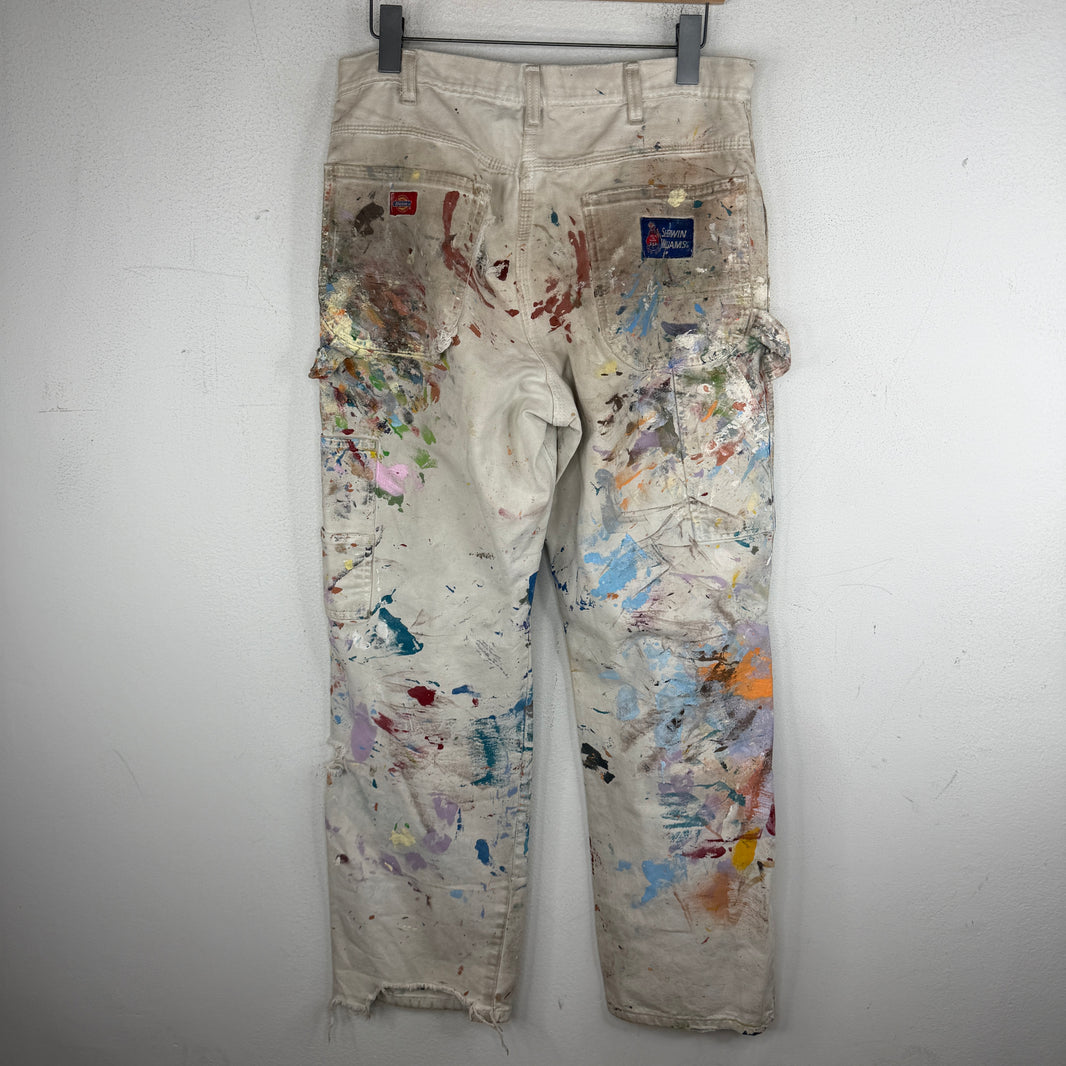 Vintage Dickies Paint Splattered Carpenter Trousers
