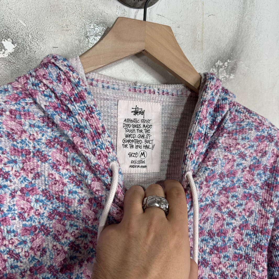 Stussy Floral Thermal Zip Hoodie