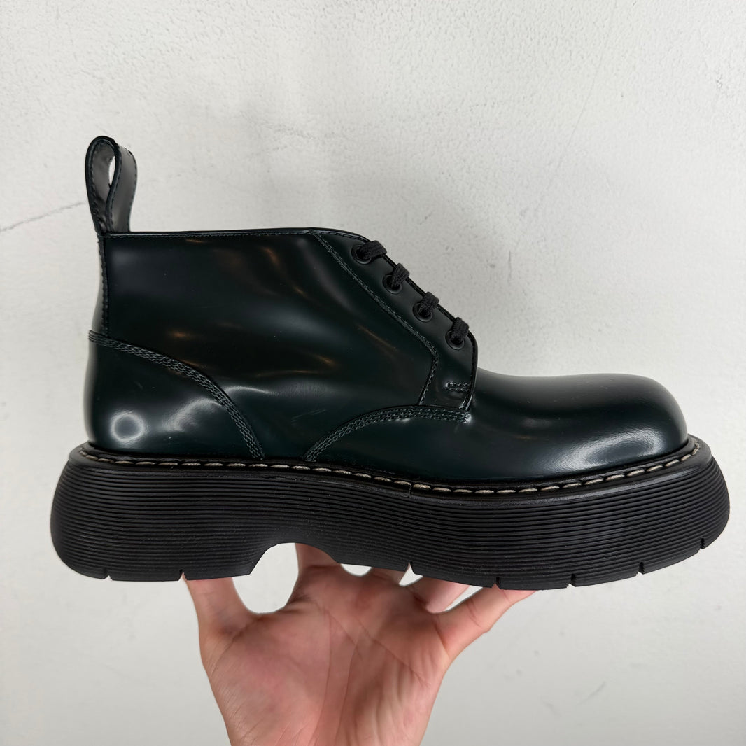 Bottega Veneta Forest Green Bounce Derbies