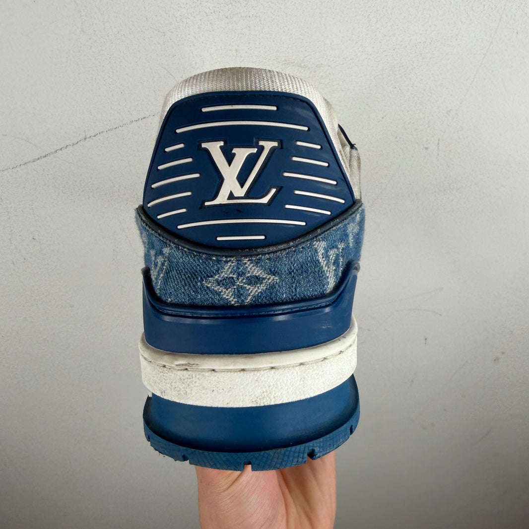 Louis Vuitton Denim/Leather Low Trainer Sneakers
