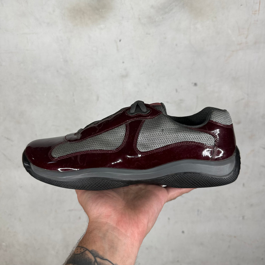 Prada Burgundy Patent Americas Cup
