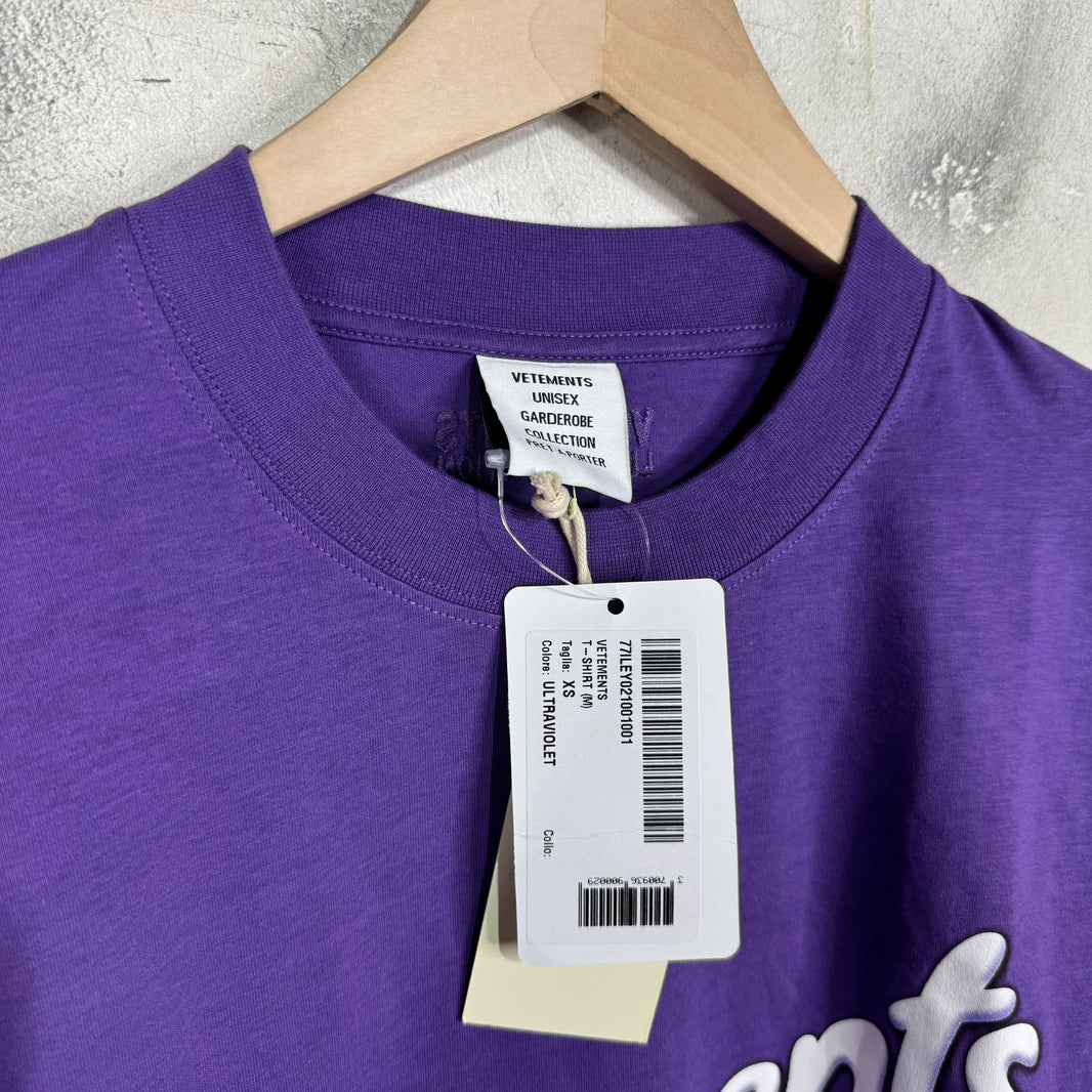 Vetements Purple Logo T-Shirt