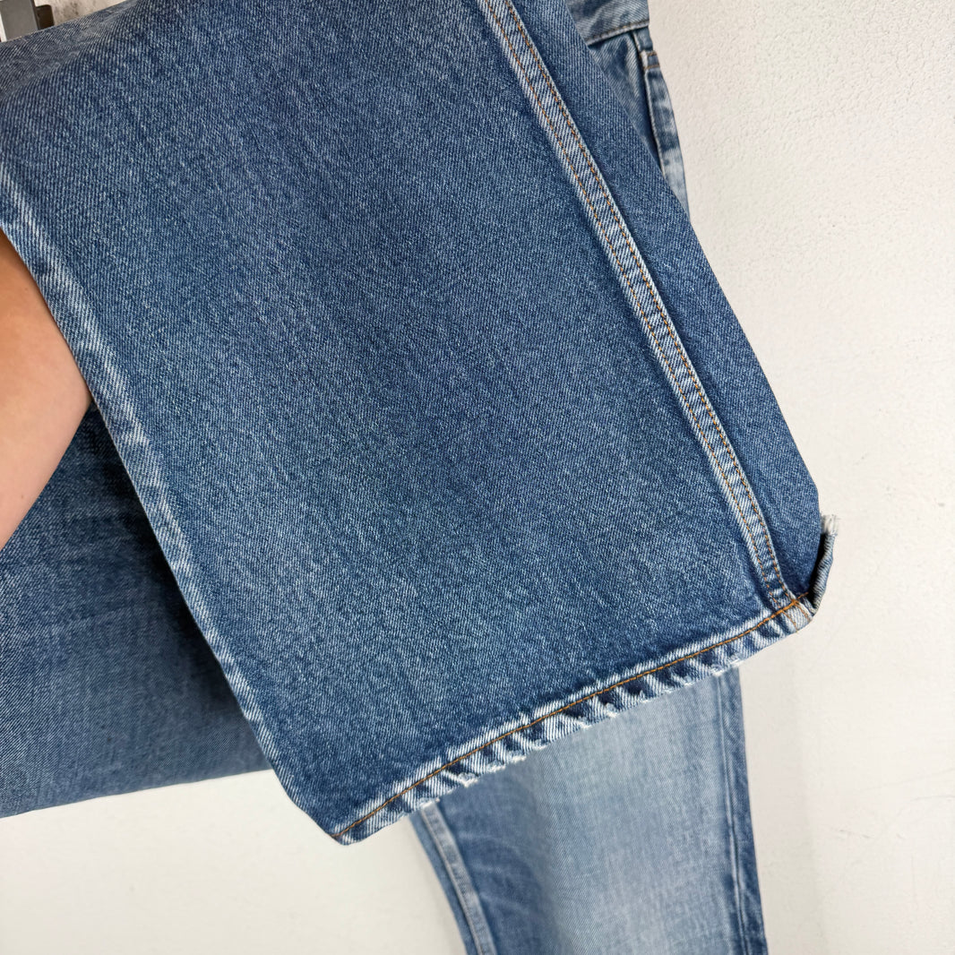Balenciaga Blue Wash Bootcut Jeans