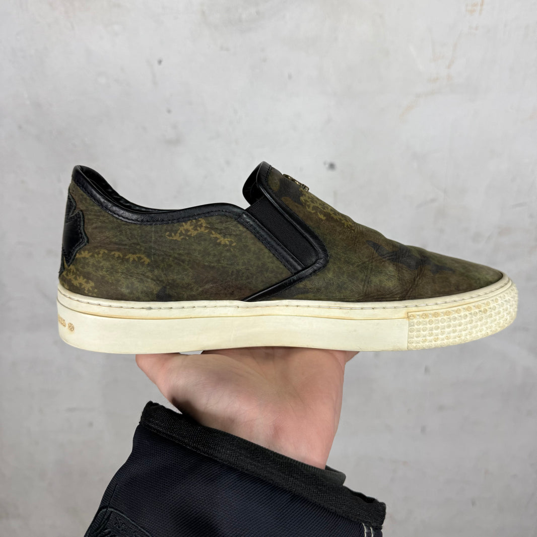 Chrome Hearts Camo Plus Dagger Slip On Sneakers