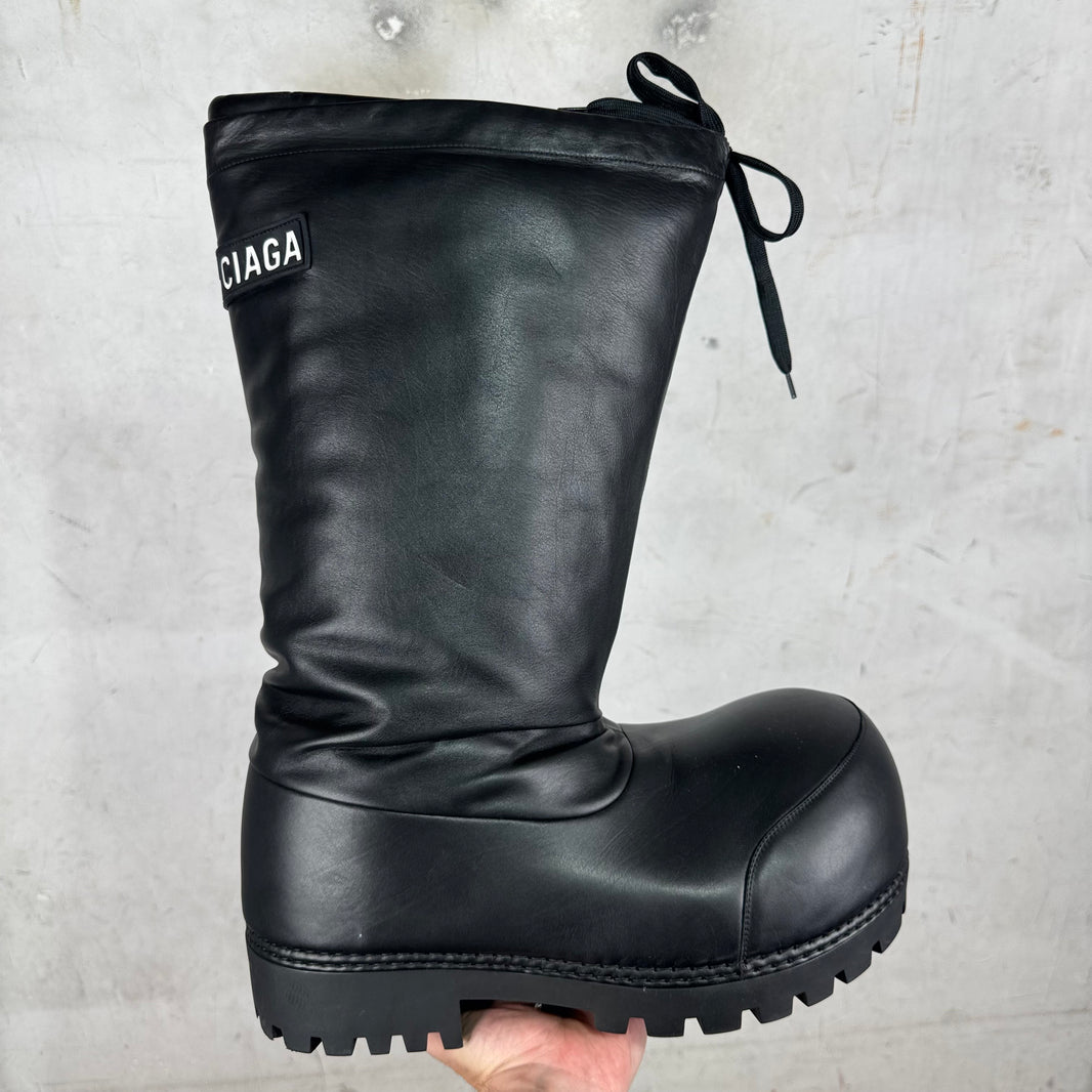 Balenciaga Leather High Alaska Boots