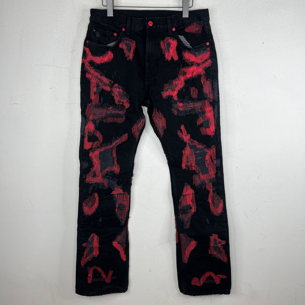 Endless Denim Red Logo Denim Jeans