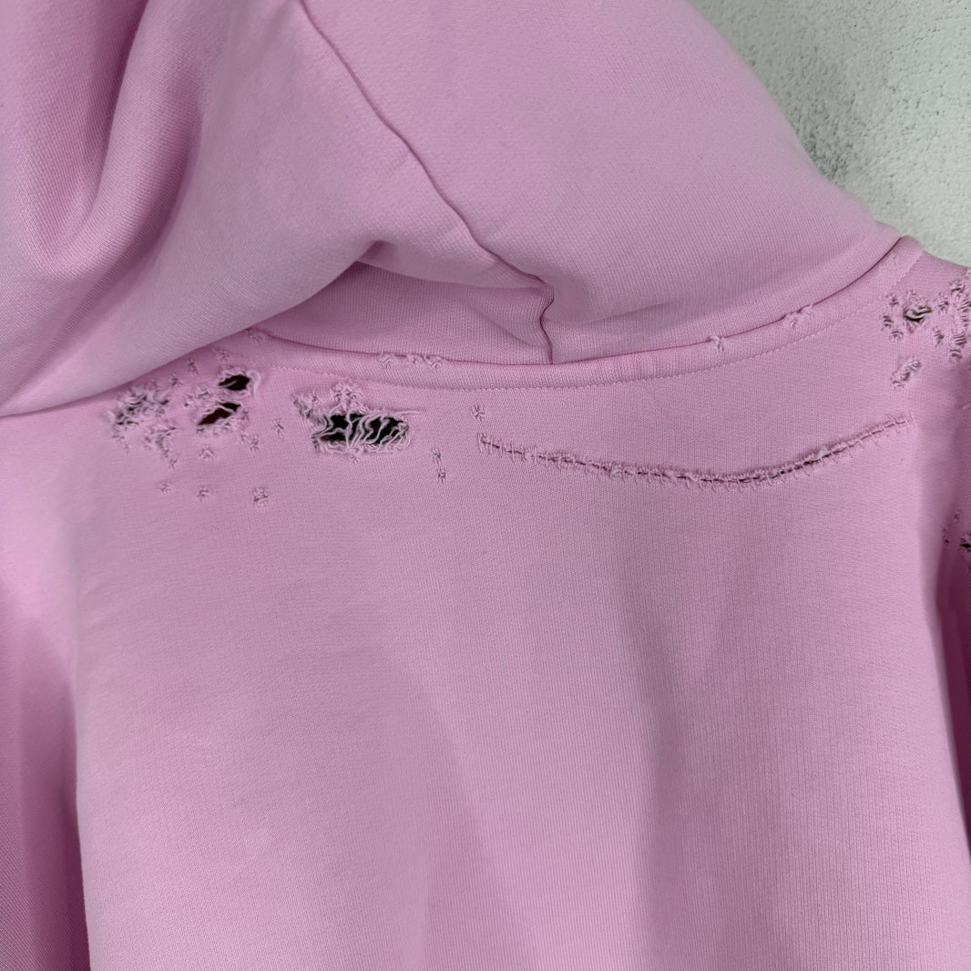 Balenciaga Pink Gothic Type Hoodie
