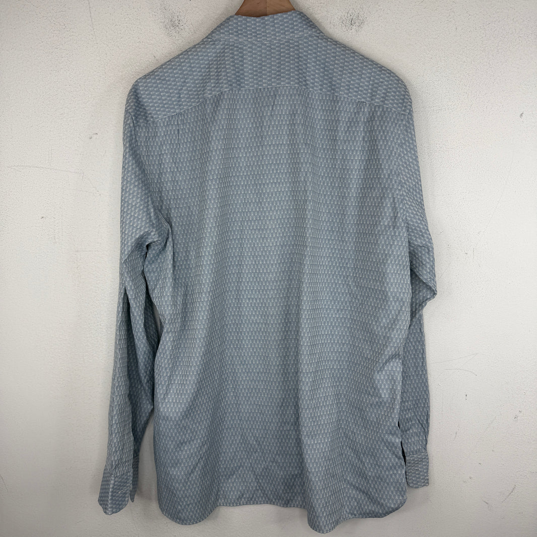 RRL Blue Mini Arrows LS Button Up Shirt