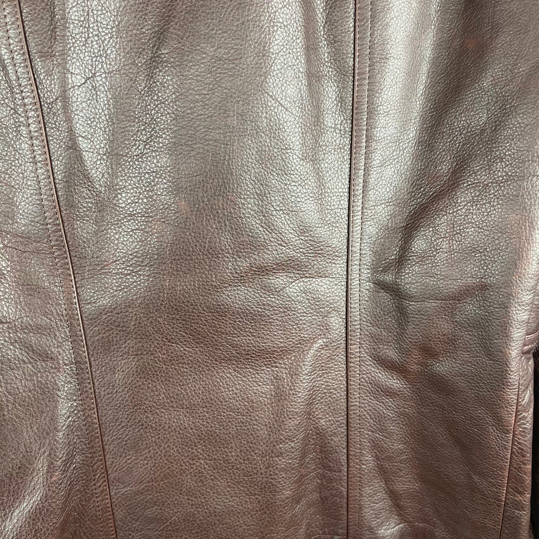 Rick Owens Raisin Leather Molino Jacket