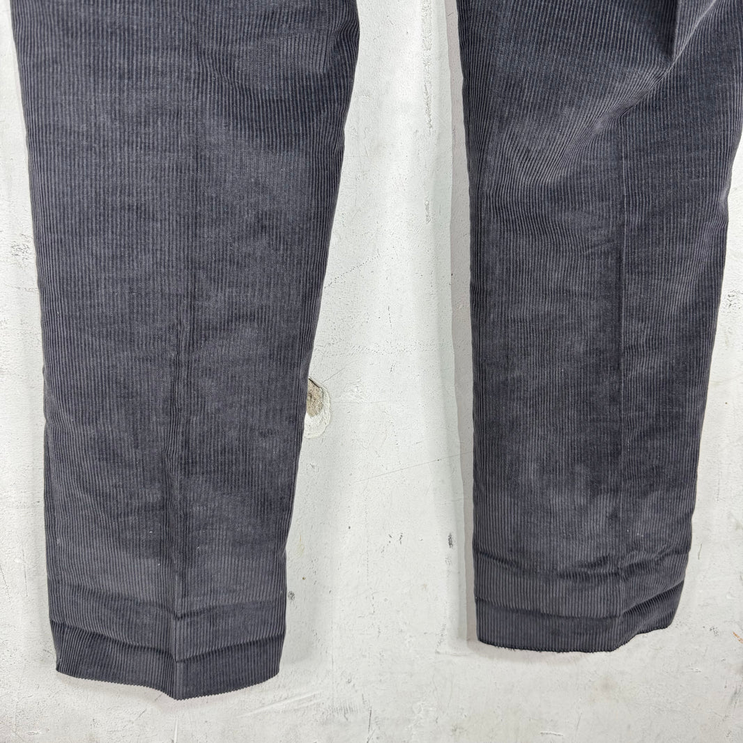 Thom Browne Dark Grey Corduroy Trousers