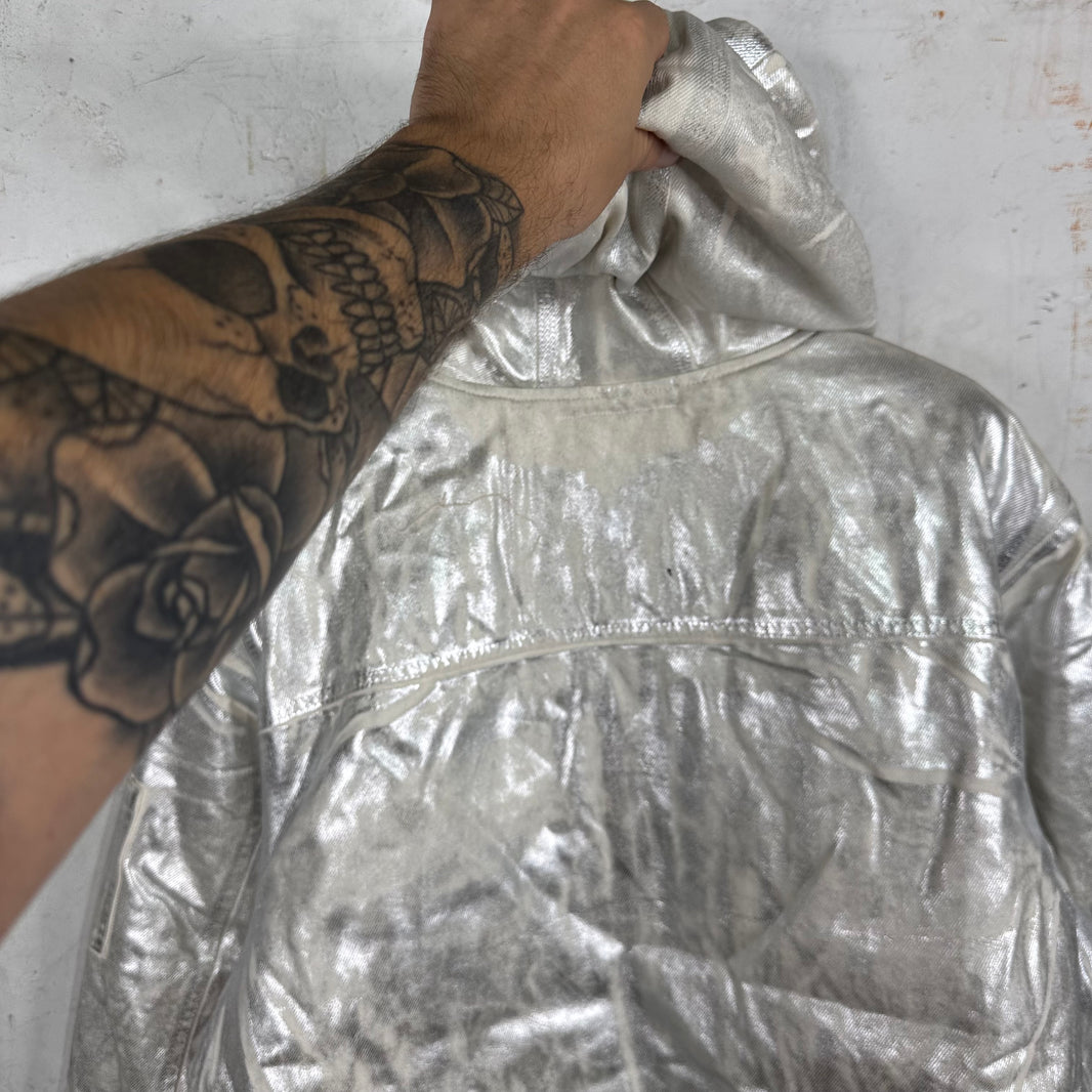 Supreme x MM6 Silver Foil Work Jacket