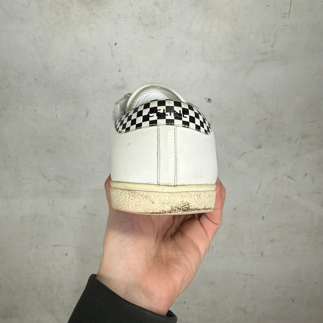 Celine Triomphe Leopard Strap Sneakers