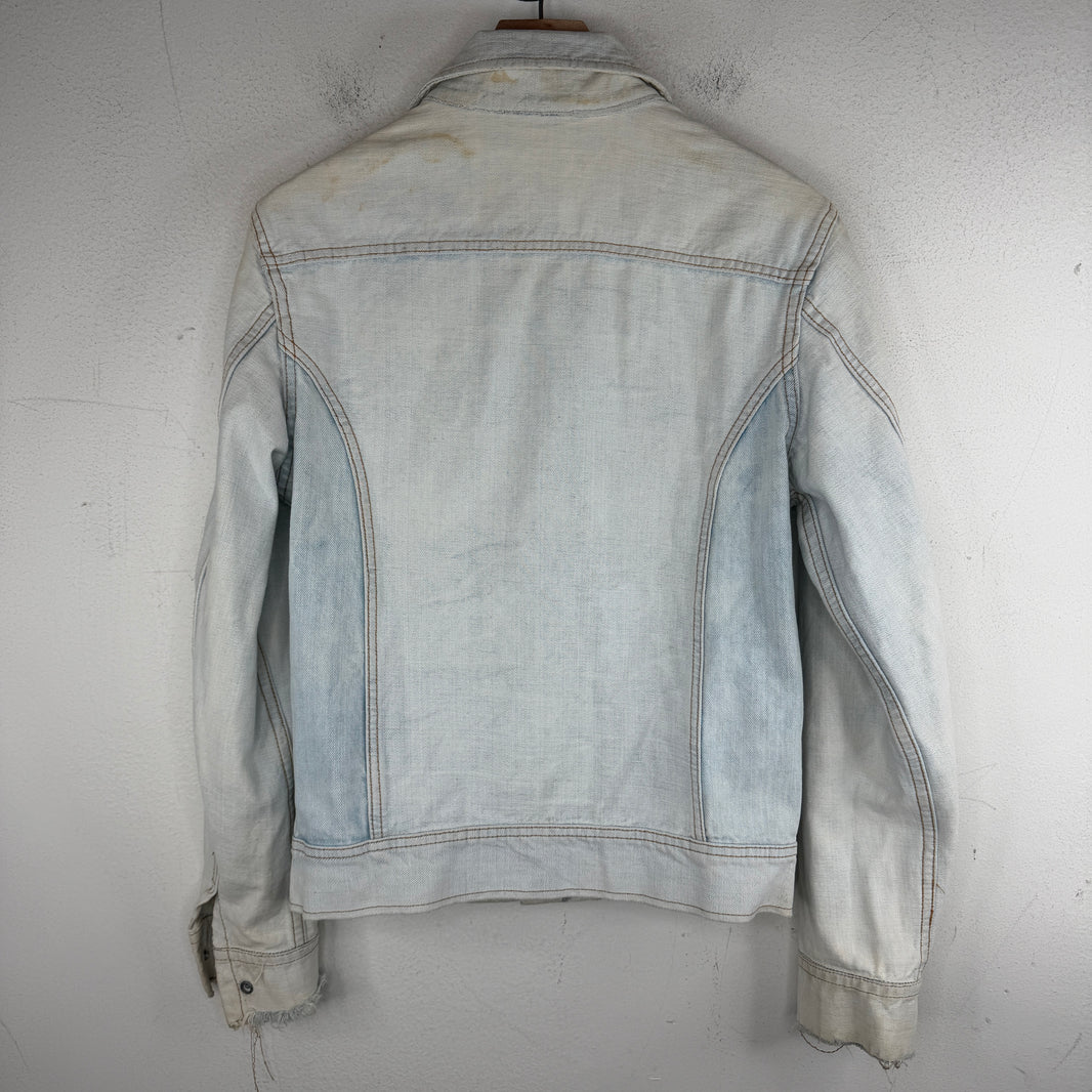 Vintage Lee 2 Tone Reversible Snap Button Denim Jacket