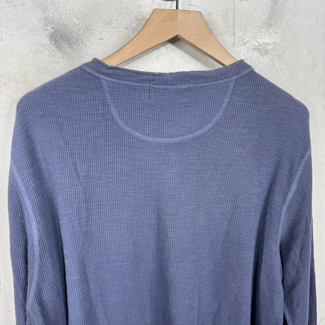 RRL Blue Henley Shirt