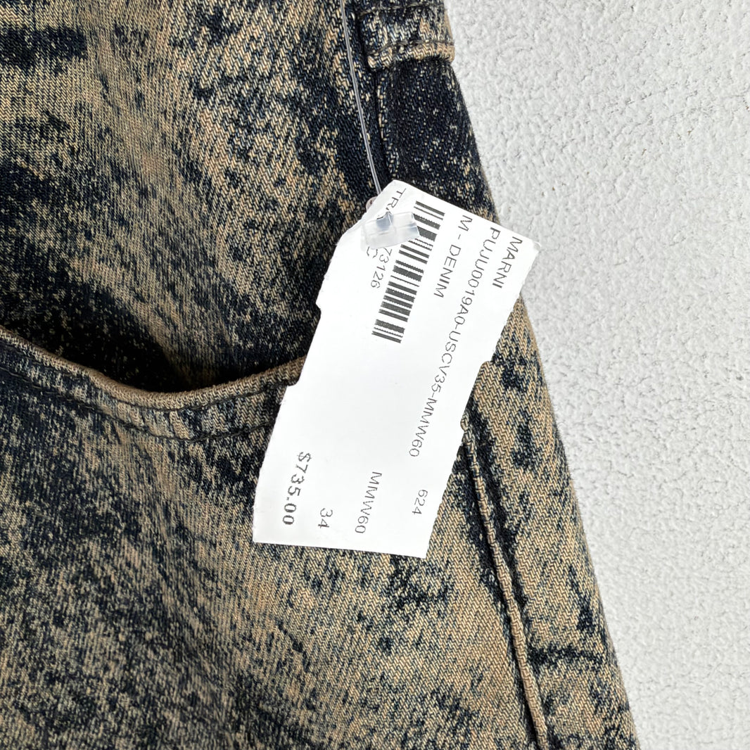 Marni Baggy Acid Wash Jeans