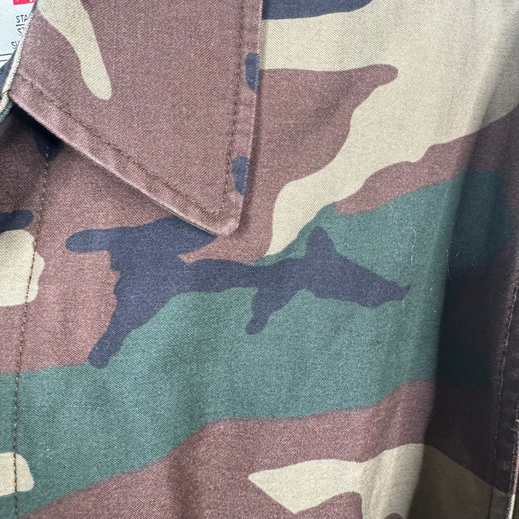 Supreme Camo Green Trench Coat