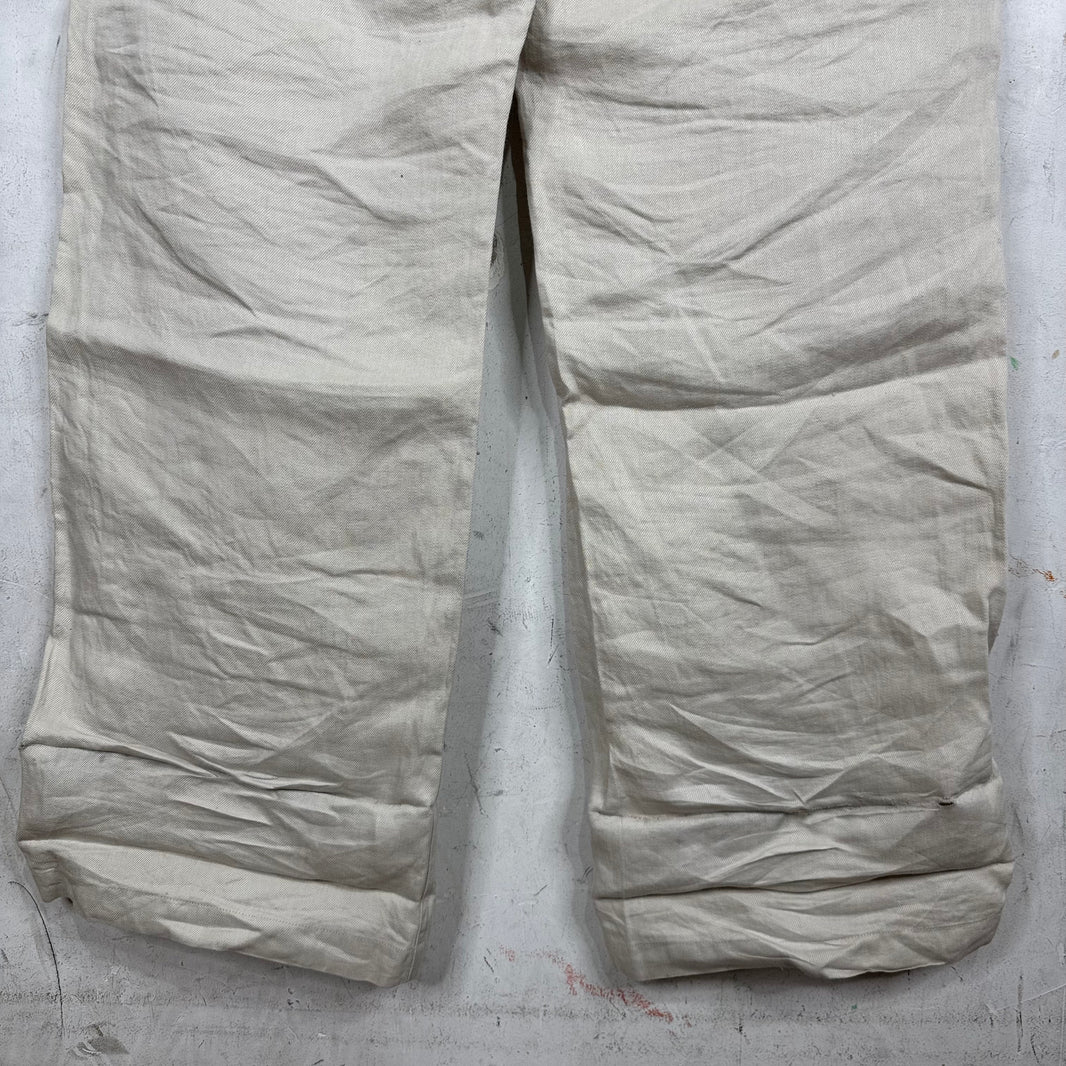 Rick Owens Hollywood Beige Linen Stefan Cargos