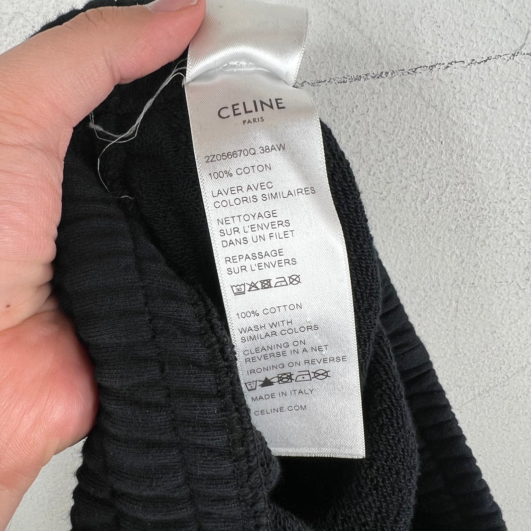 Celine Black Logo Sweatpants