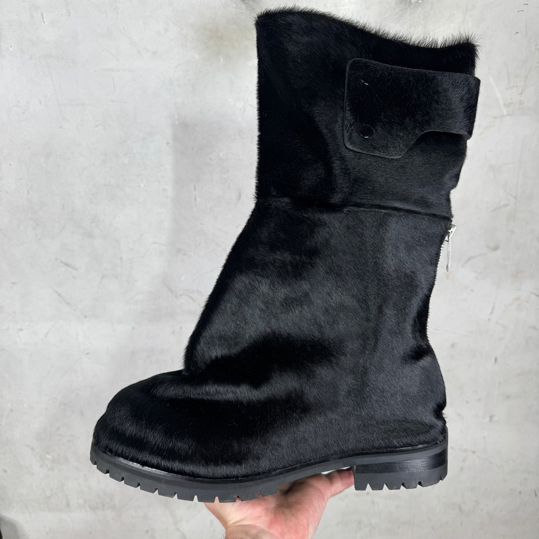 424 Black Ponyhair Dragonrider Boots