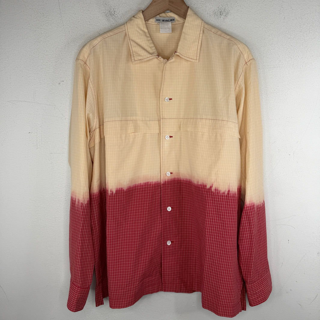 Issey Miyake Bleached Plaid Shirt