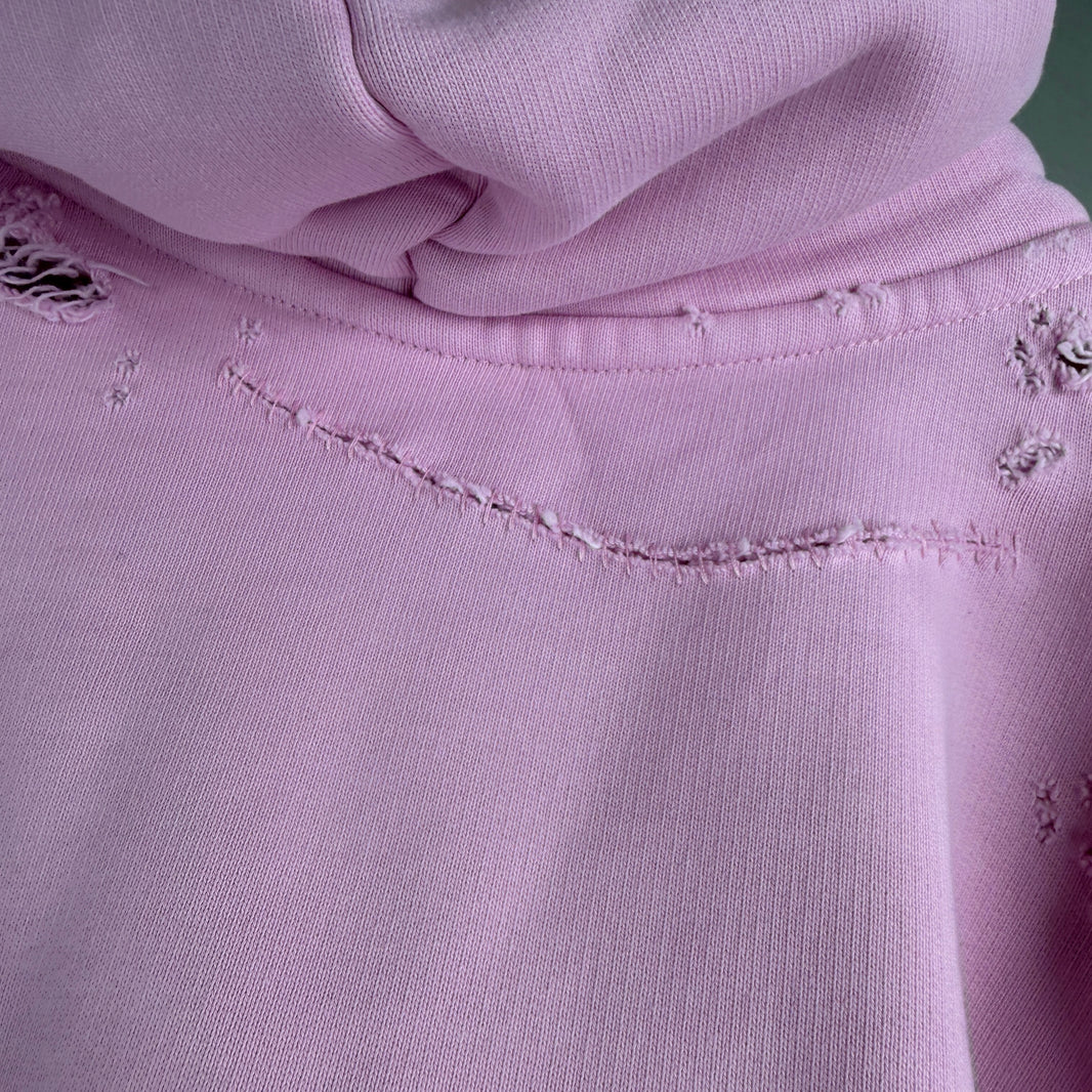 Balenciaga Pink Gothic Type Hoodie