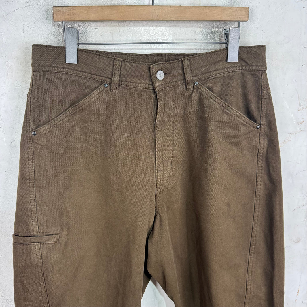 Lemaire Brown Wide Jeans