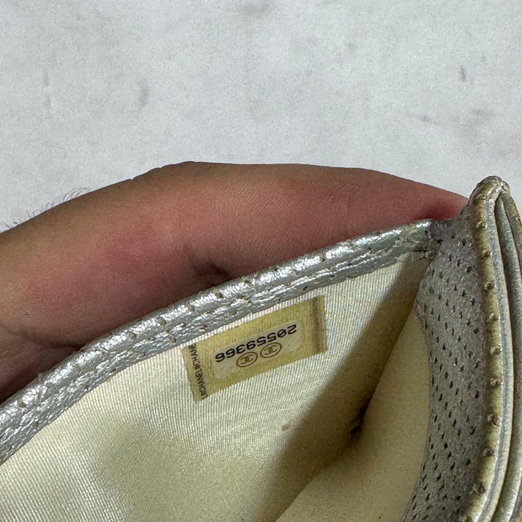 Chanel Perforated Leather Cardholder Wallet
