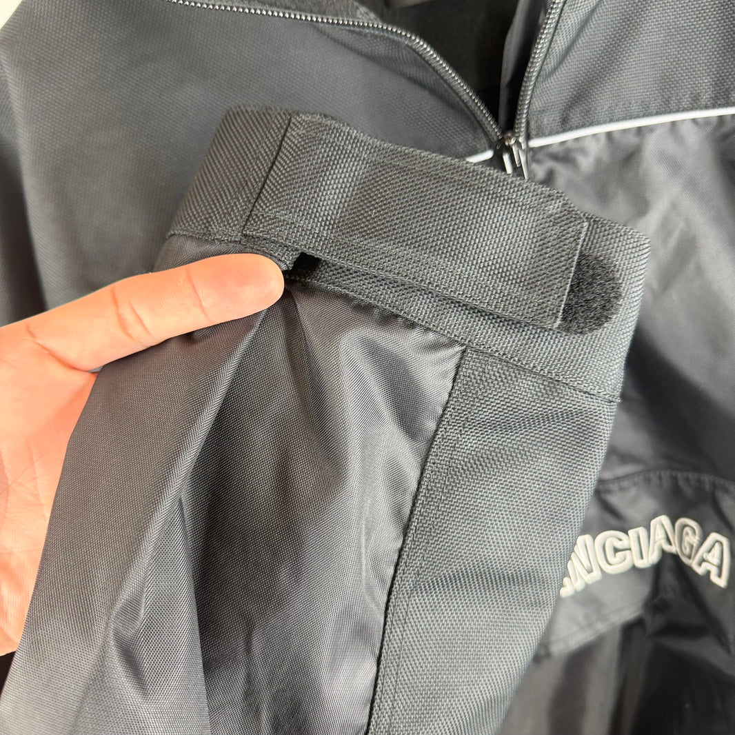 Balenciaga Nylon Spellout Anorak Jacket