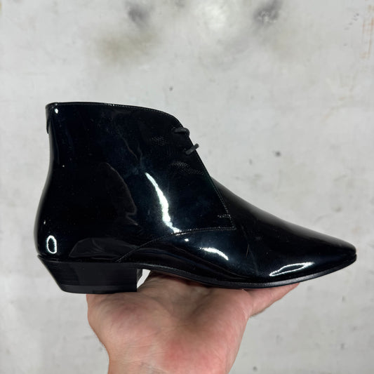 Saint Laurent Patent Ankle Boots