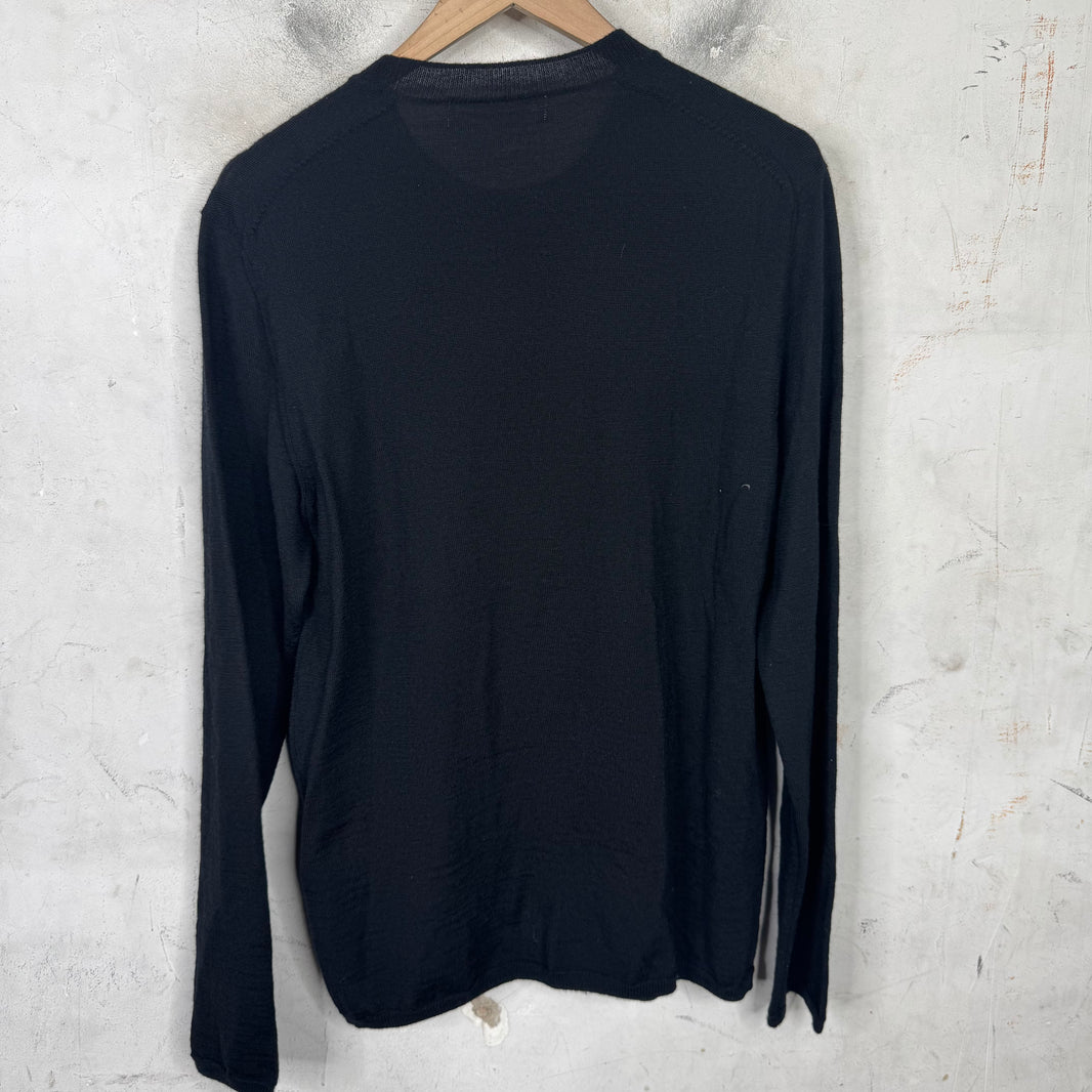 Comme Des Garçons Wool Patchwork Afroman Sweater