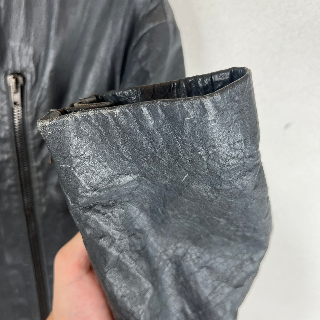 Margiela 5 Zip Leather Jacket