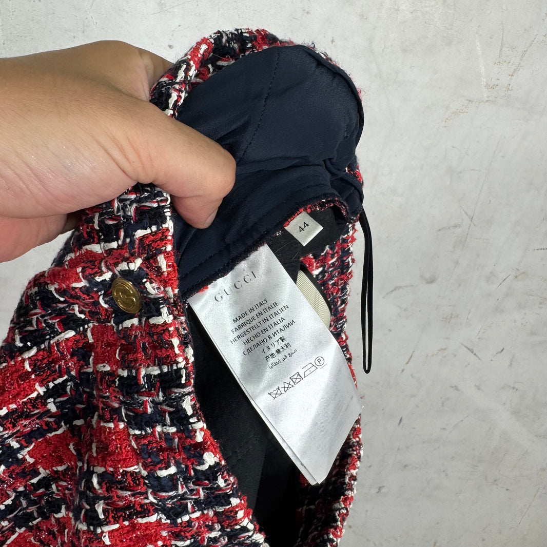 Gucci Tweed Plaid Shorts