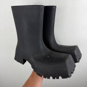 Balenciaga Black Trooper Boots