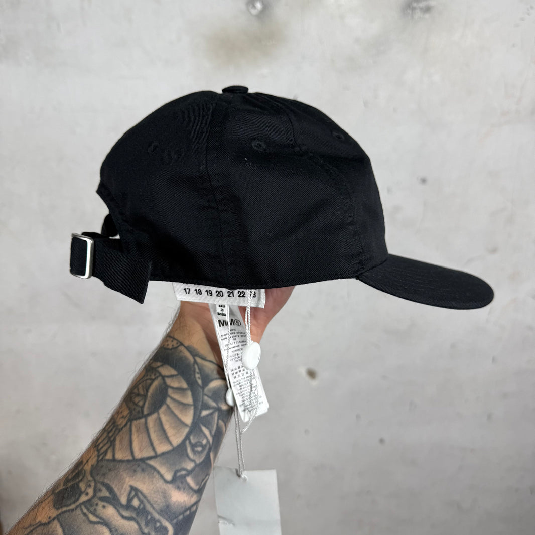 MM6 Black Numbers Logo Hat