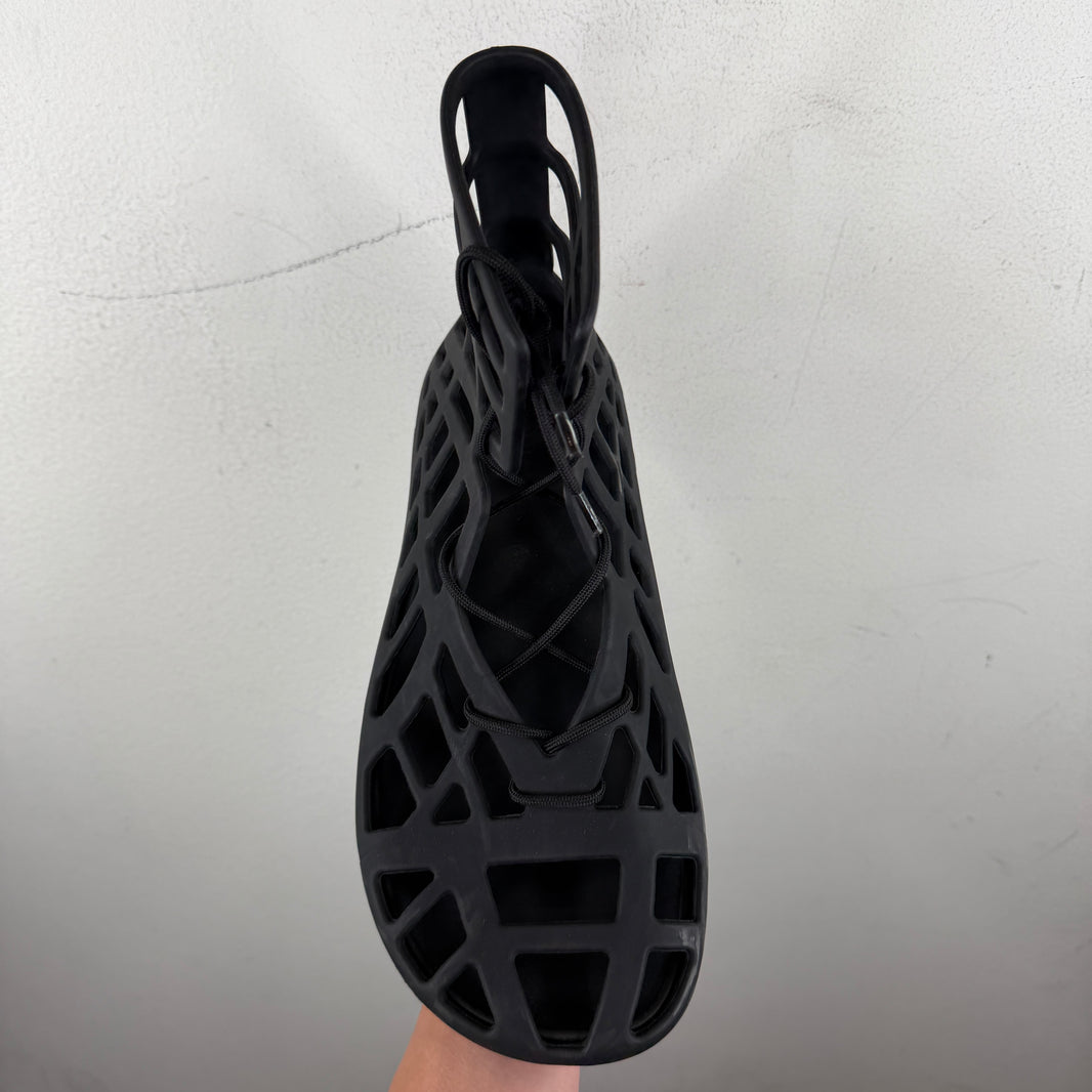 Bottega Veneta Black Atlas Sandals