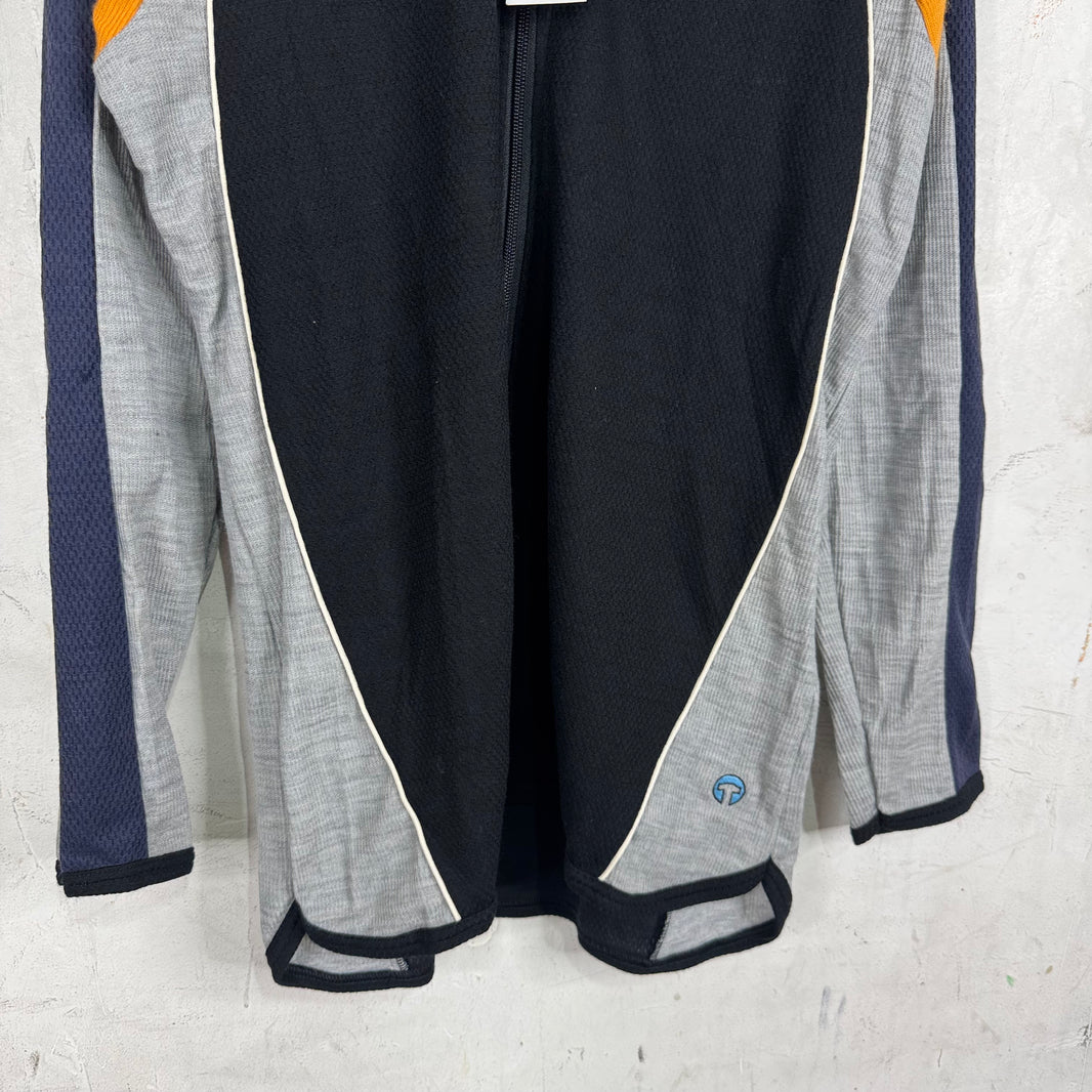 CDG Shirt Black/ Grey Mesh Paneled Track Jacket