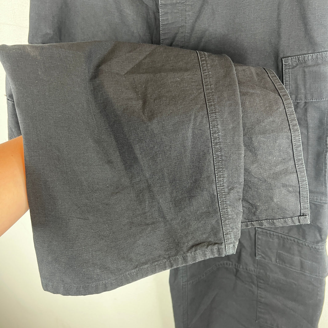 Balenciaga Black Ripstop Baggy Apron Cargo Pants