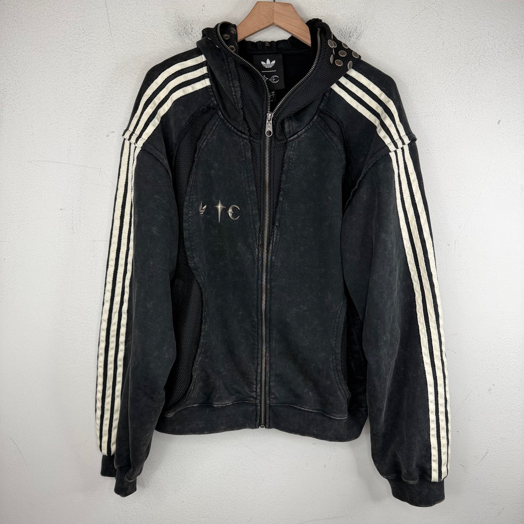 Adidas Thug Club Black Full Zip-Up Hoodie
